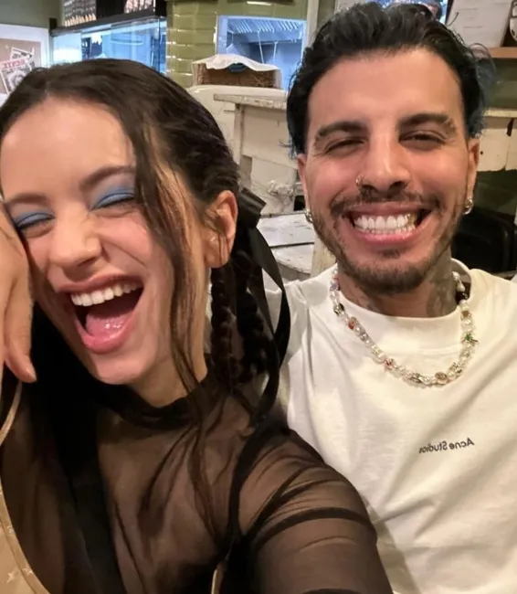 Rosalía junto a Rauw Alejandro