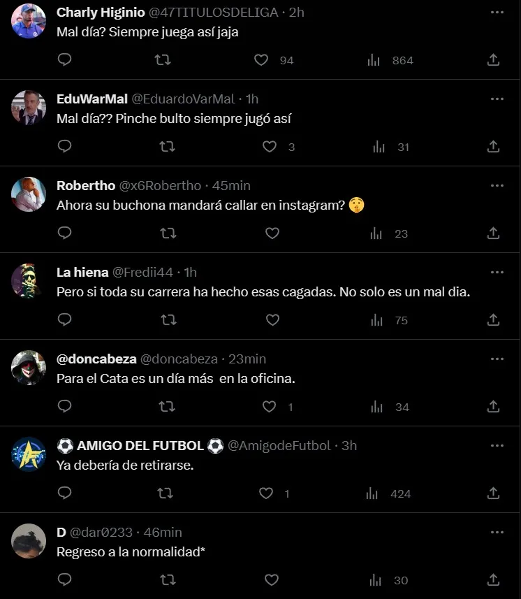 Afición se burla del Cata Domínguez