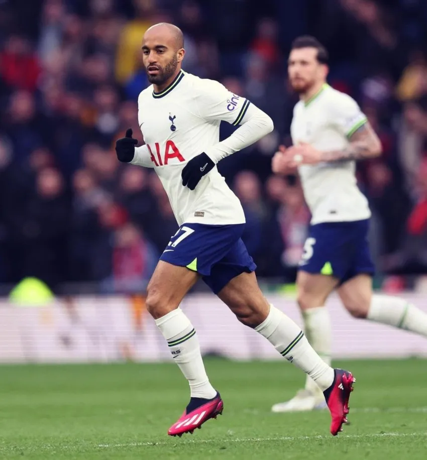 Lucas Moura en su paso por el Tottenham