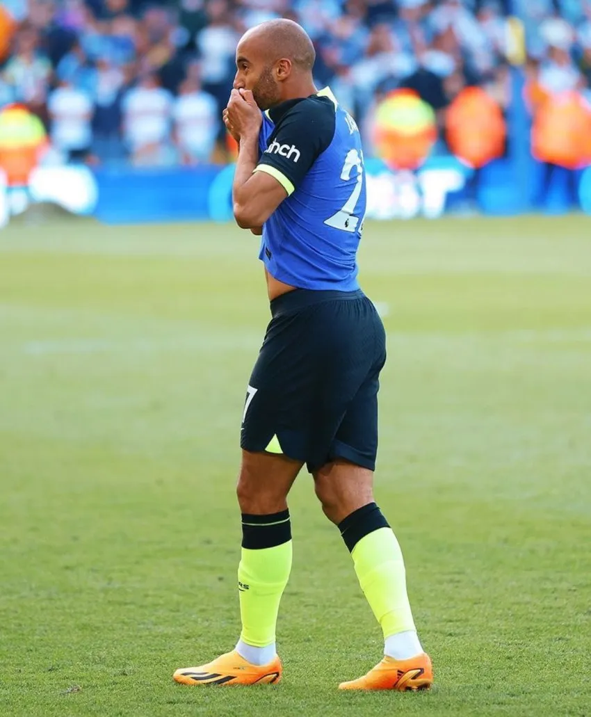Lucas Moura en su paso por el Tottenham