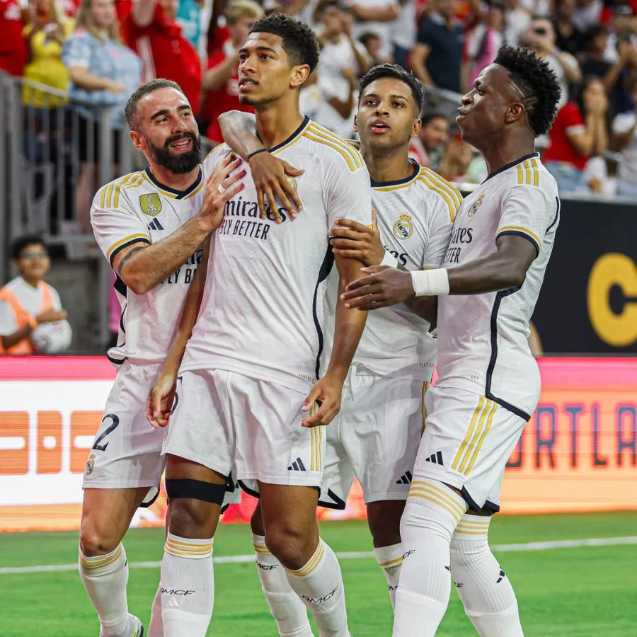 Bellingham, Vinicius Jr., Rodrygo y Dani Carvajal