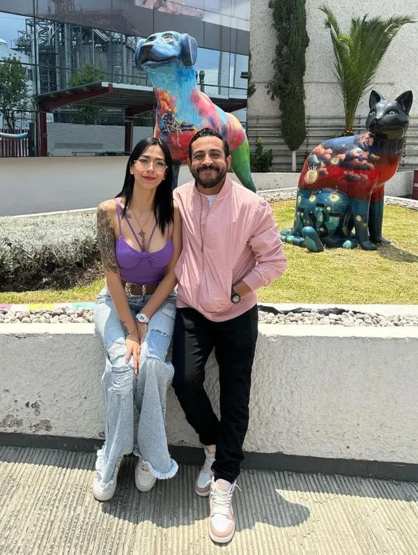 Luis Fernando Peña al lado de su esposa, la actriz Ali Noris.