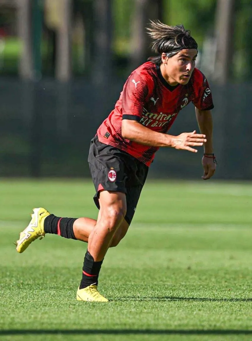 Luka Romero en el Milan