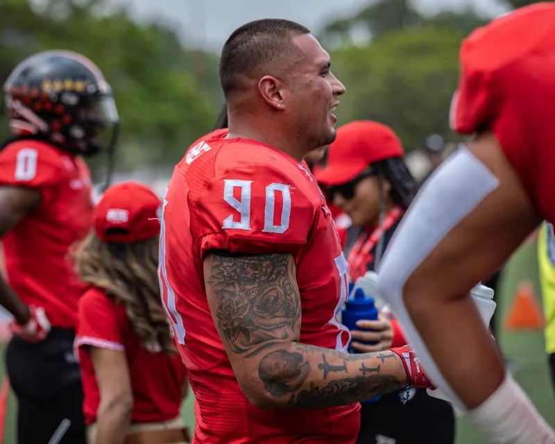 Brandon Pérez jugando para los Reds CDMX