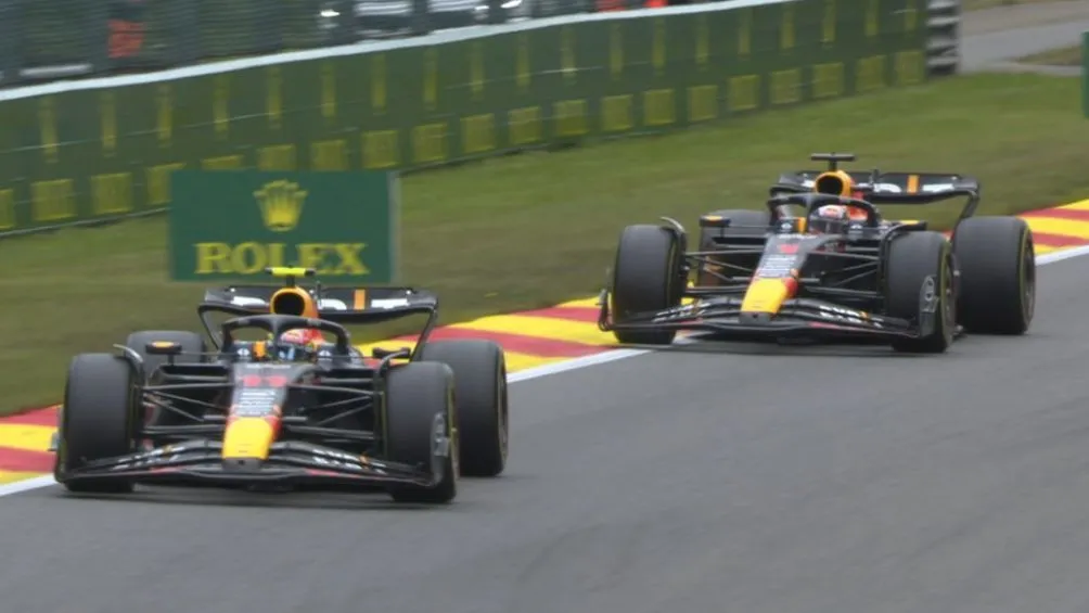 El mexicano durante el Gran Premio de Bélgica