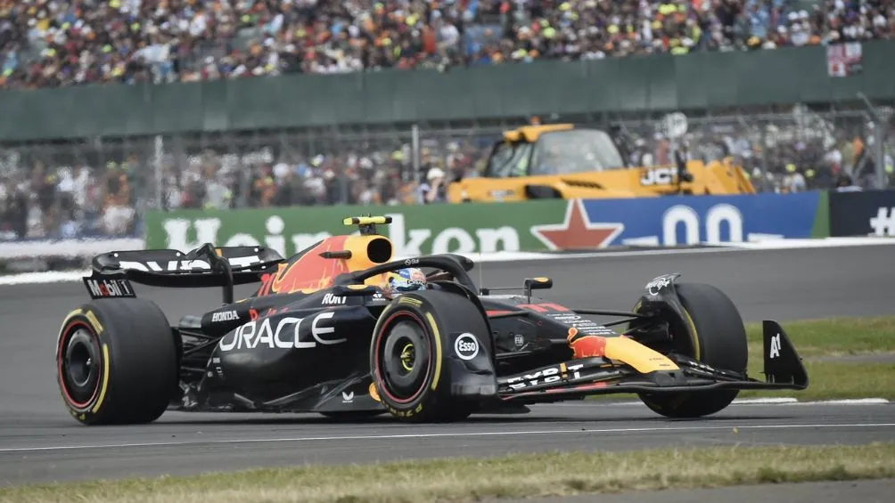 Pérez durante un Gran Premio