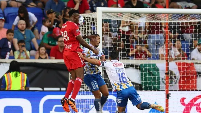 TWITTER @AtletideSanLuis Atlético San Luis jugando la Leagues Cup