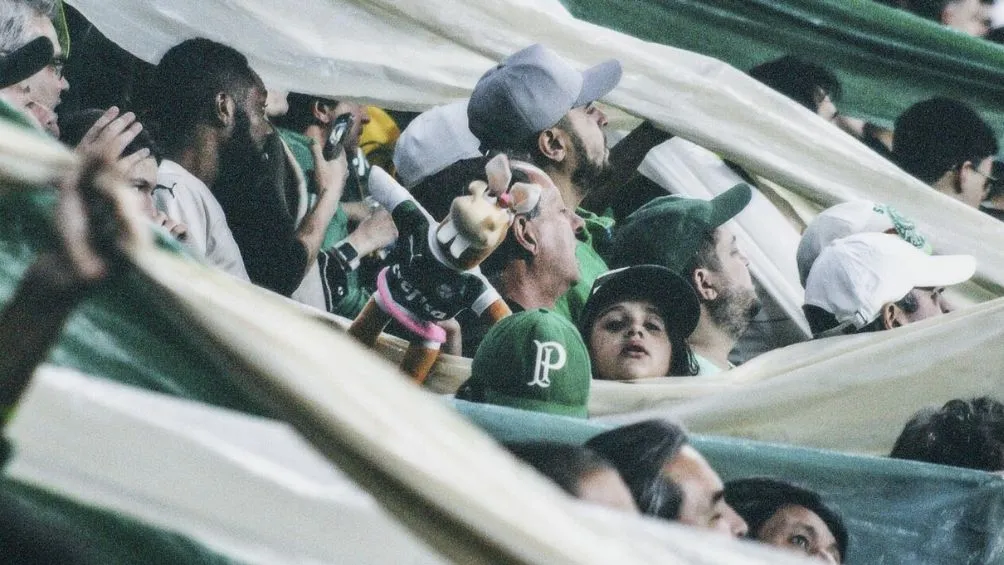 La torcida del Palmeiras durante un partido