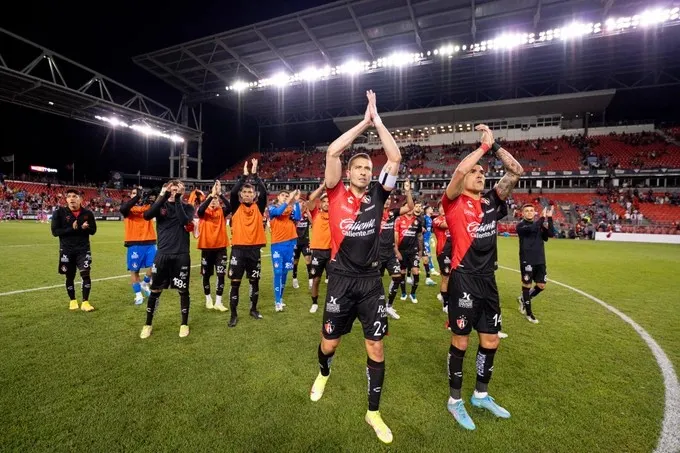 Atlas celebrando el triunfo en Leagues Cup