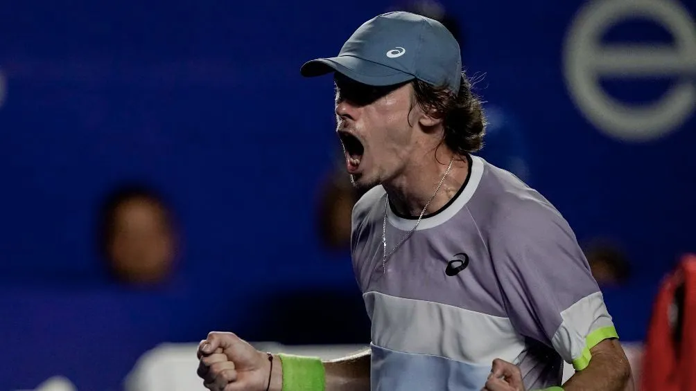 Miñaur durante la Final del Abierto Mexicano de Tenis