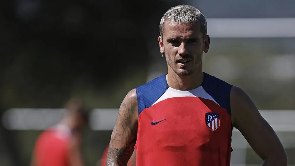TWITTER: @Atleti Griezmann durante el entrenamiento en Monterrey