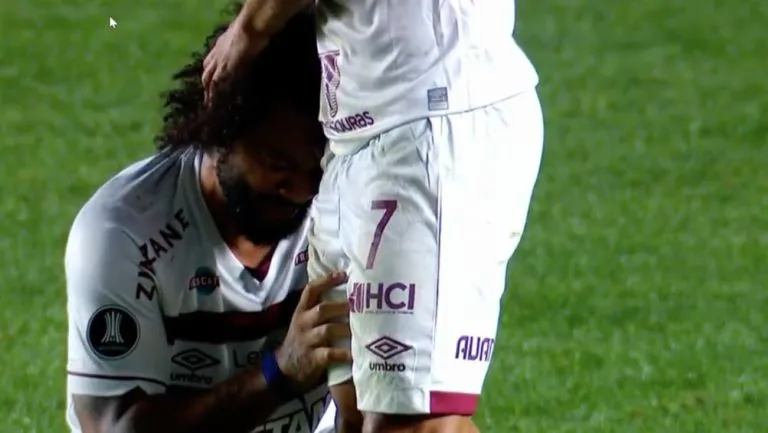 Marcelo salió llorando del terreno de juego