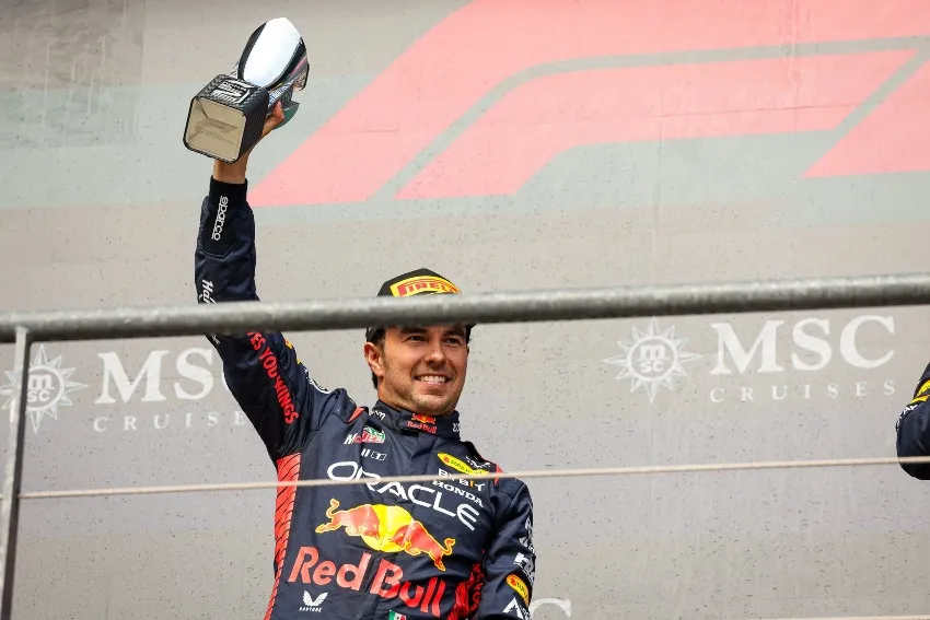 Checo Pérez tras el GP de Bélgica