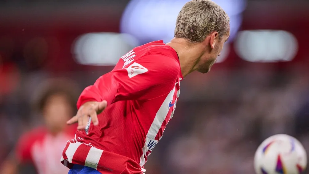 Antoione Griezmann durante el partido en el Estadio BBVA