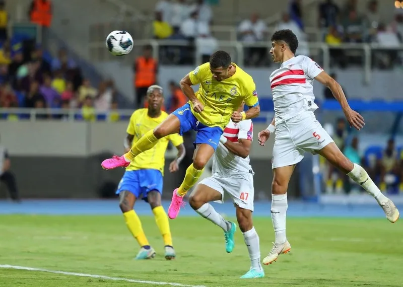 Ronaldo jugando en el Al Nassr