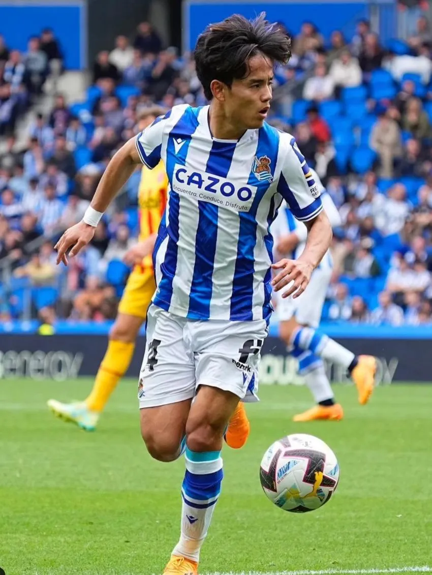 Takefusa Kubo con la Real Sociedad