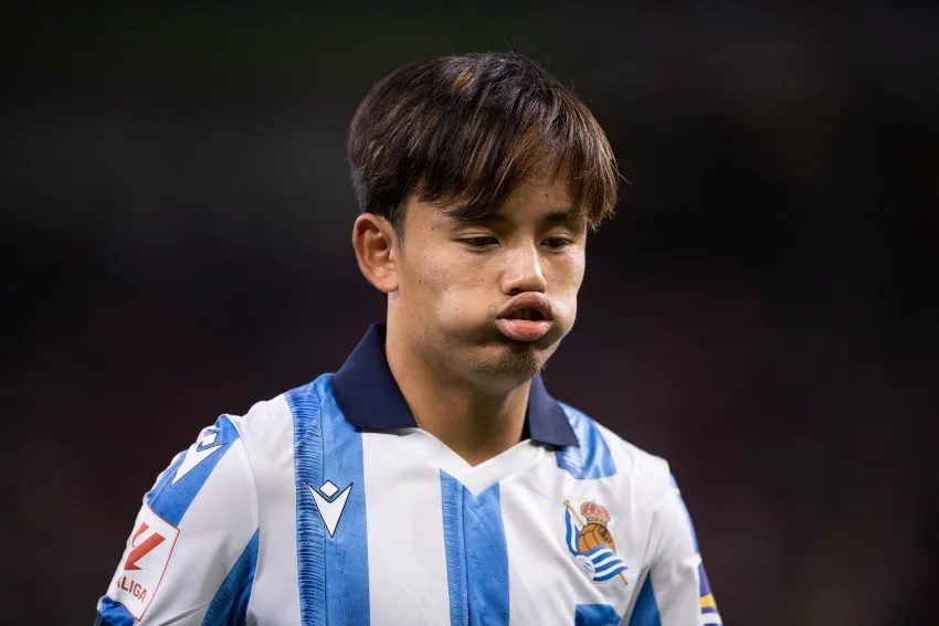 Takefusa Kubo con la Real Sociedad