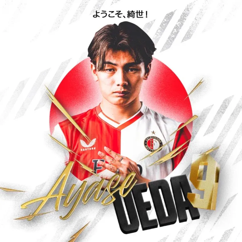 Ayase Ueda, nueva competencia de Santi Giménez