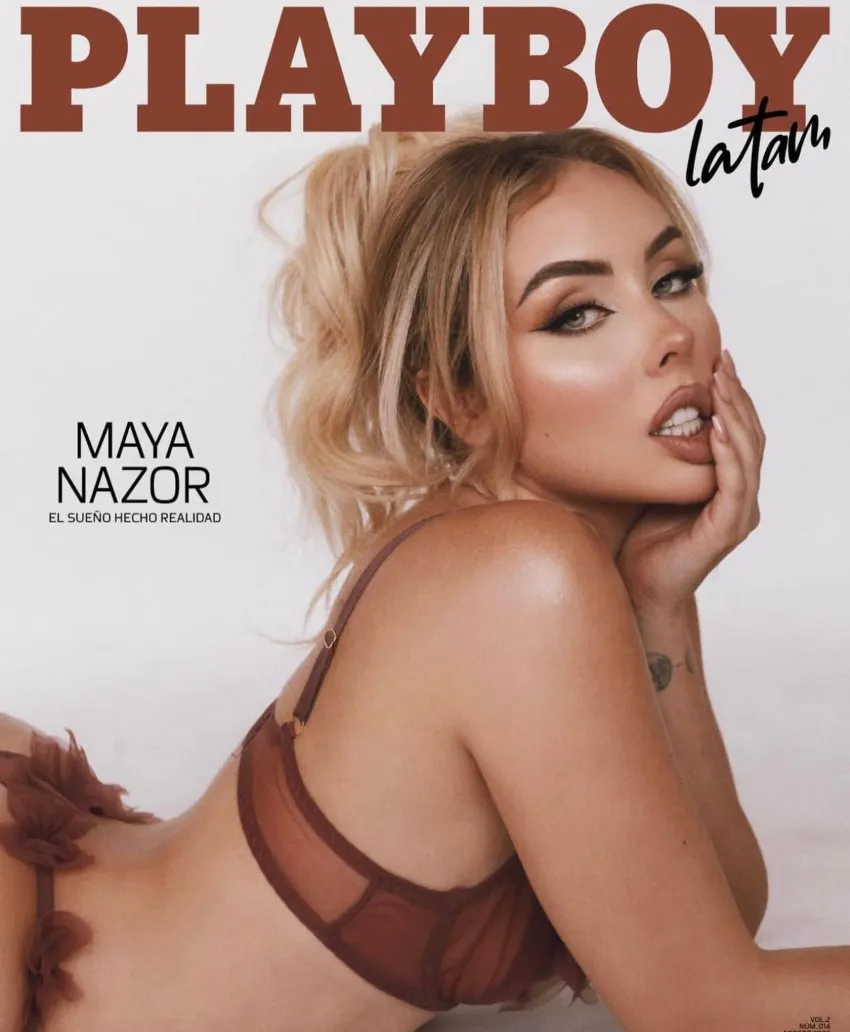 Maya en la portada de Playboy