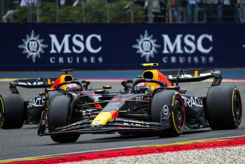 Checo Pérez en el GP de Bélgica