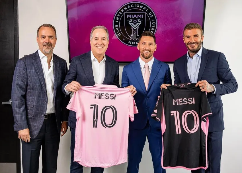 La presentación de Messi