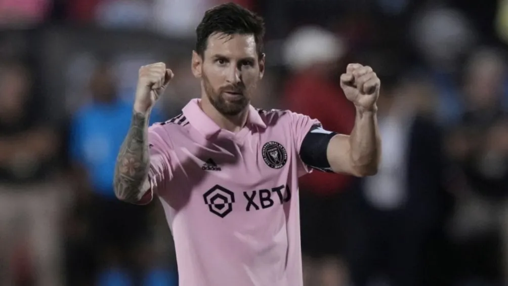 El argentino celebra un gol ante en la Leagues Cup