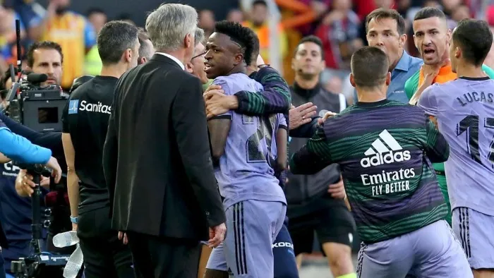 AP Vinicius Jr. fue objeto de insultos racistas durante un juego vs Valencia