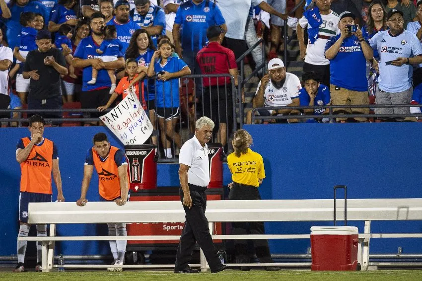 Tuca Ferretti en la Leagues Cup con el Cruz Azul