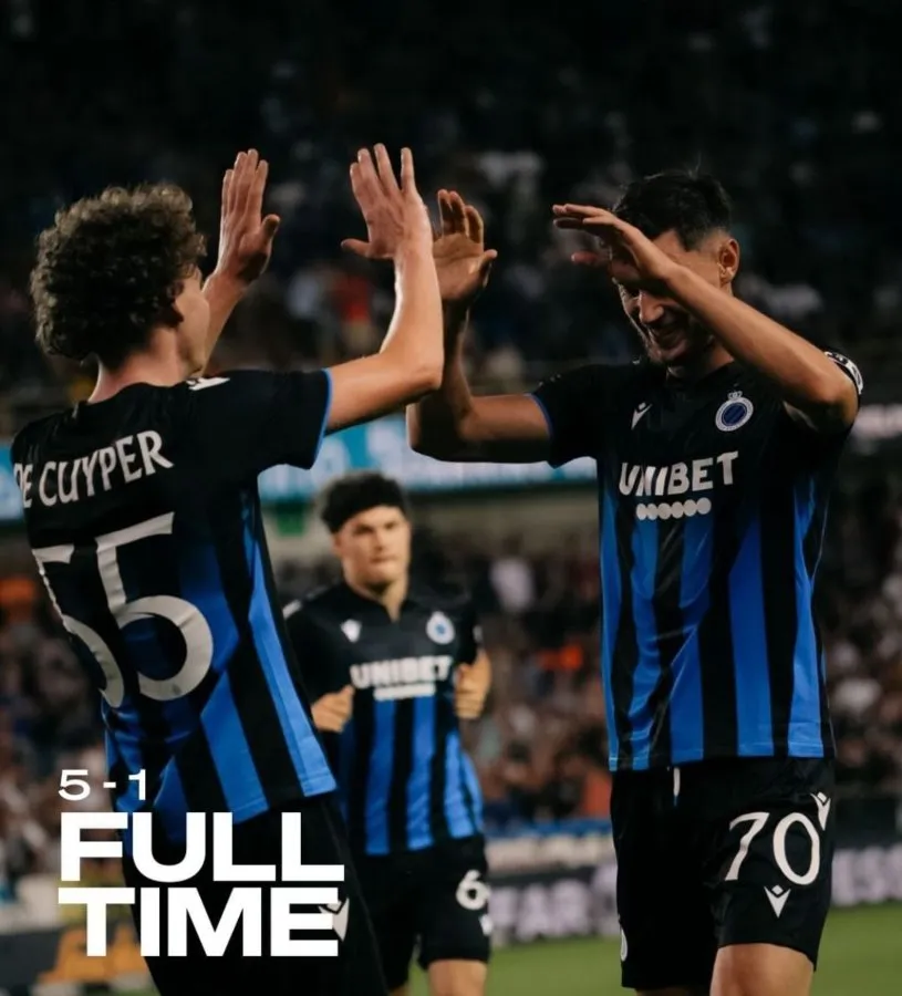 INSTAGRAM: @clubbrugge Brugge ganó 5-1 ante el KA Akureyri