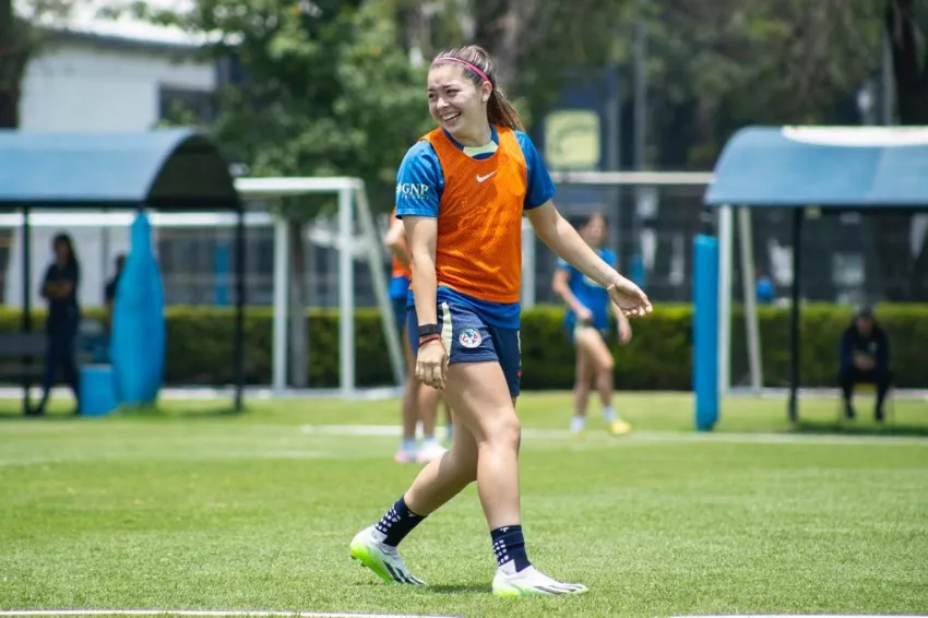 MIGUEL PONTÓN Katty Martínez en entrenamiento con América
