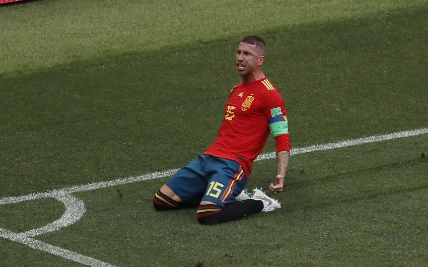 Ramos con la Selección de España