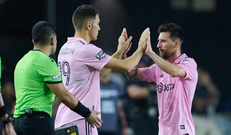 Messi jugando para el Inter Miami