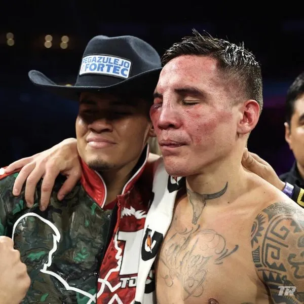 Así quedó el rostro de Óscar Valdez