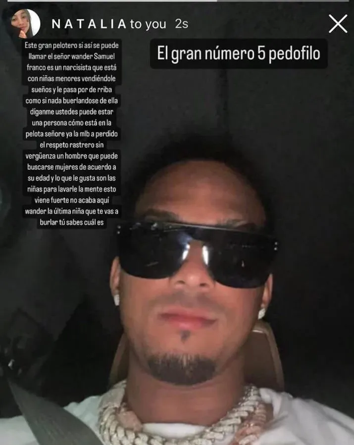 Wander Franco es acusado de pedofilia