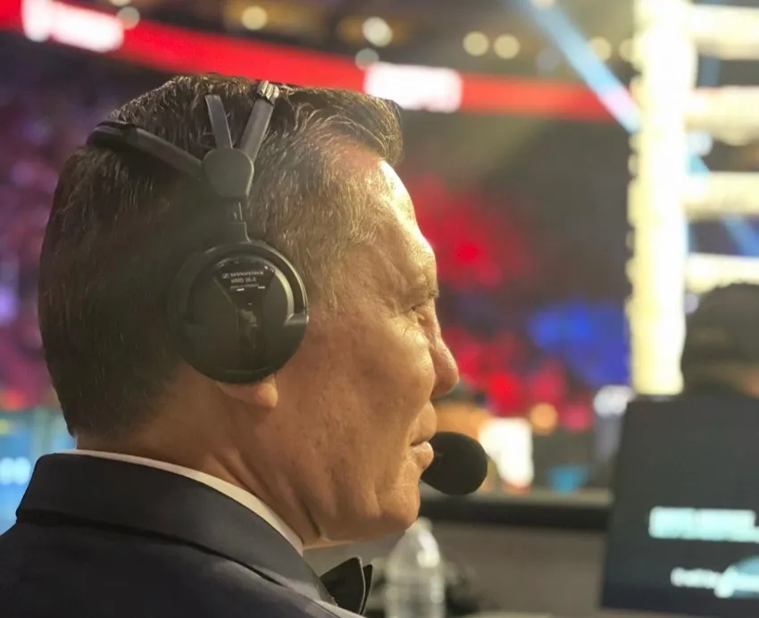 Chávez en una pelea de box