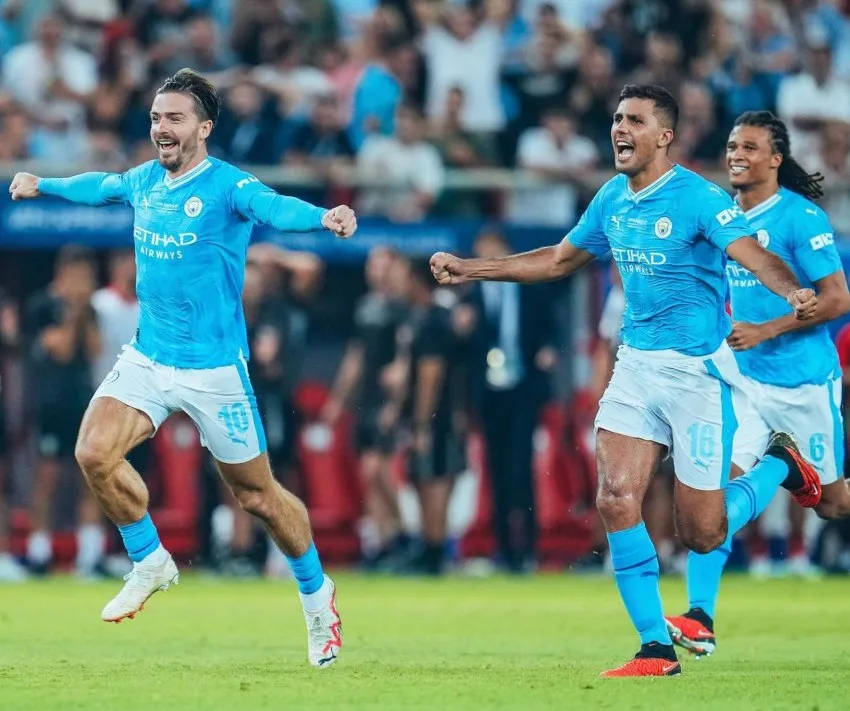 Los jugadores del City campeones