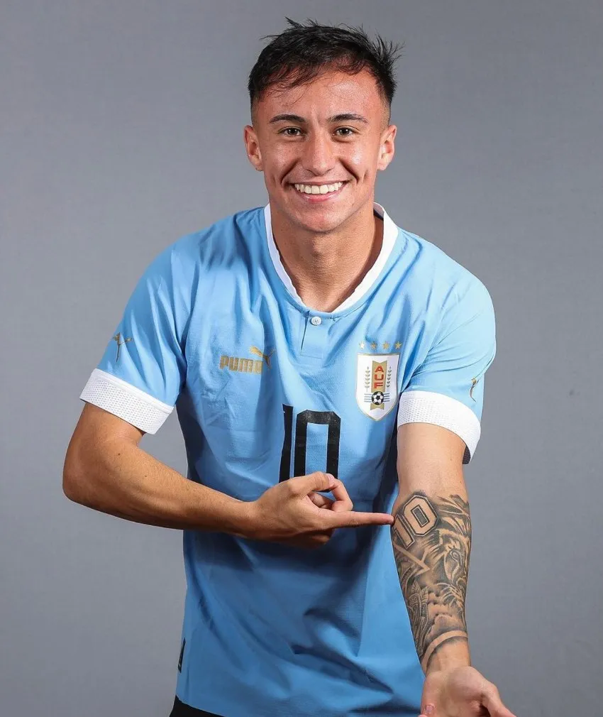 Franco 'Cepillo' González con Uruguay en el Mundial Sub 20