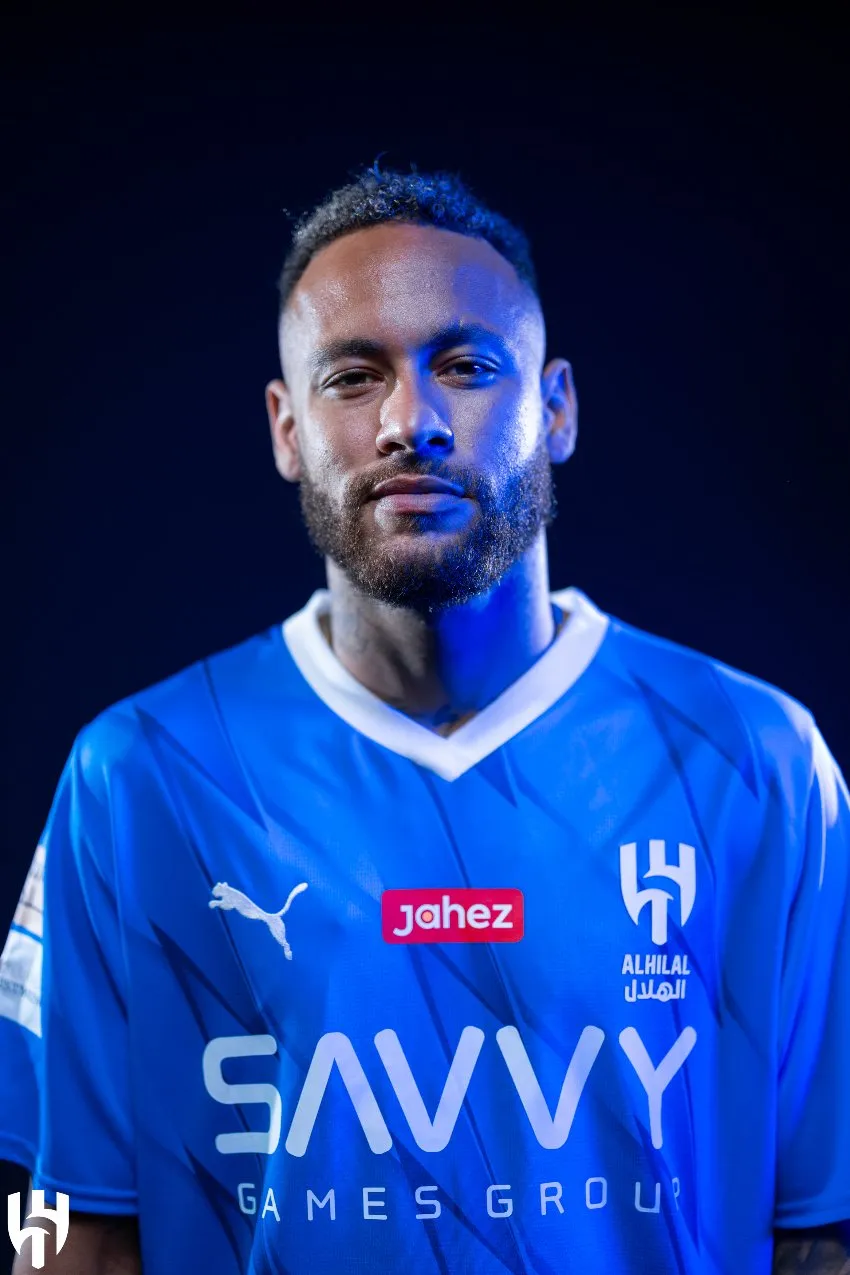 Neymar en su anuncio oficial con Al-Hilal