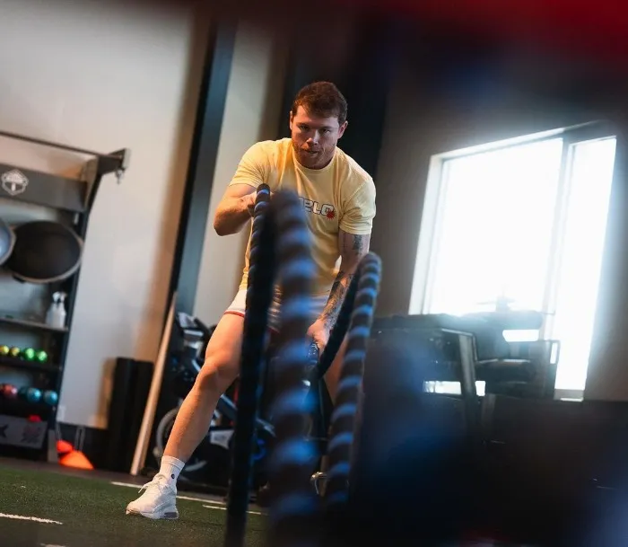 'Canelo' durante su entrenamiento