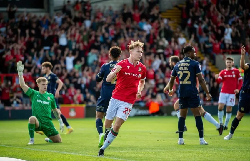 Festejo del equipo galés