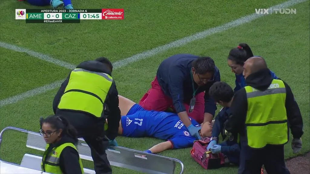 Flores sufrió una contusión