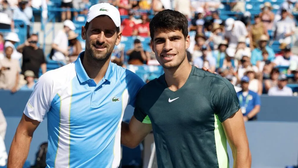 TWITTER: @jmgmoron Djokovic y Alcaraz