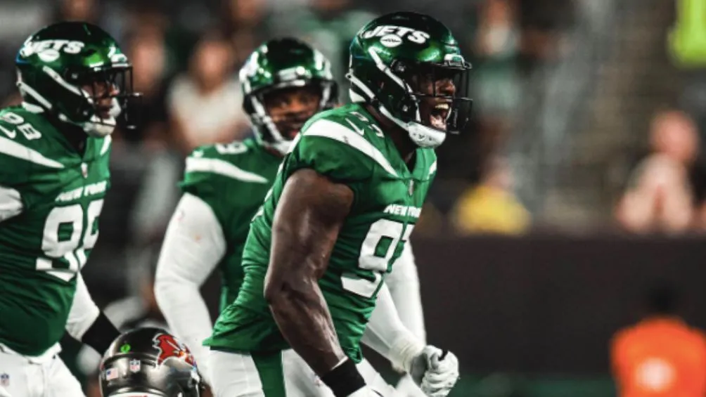 Los Jets celebran una jugada