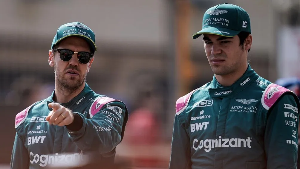AP Stroll junto a Sebastián Vettel