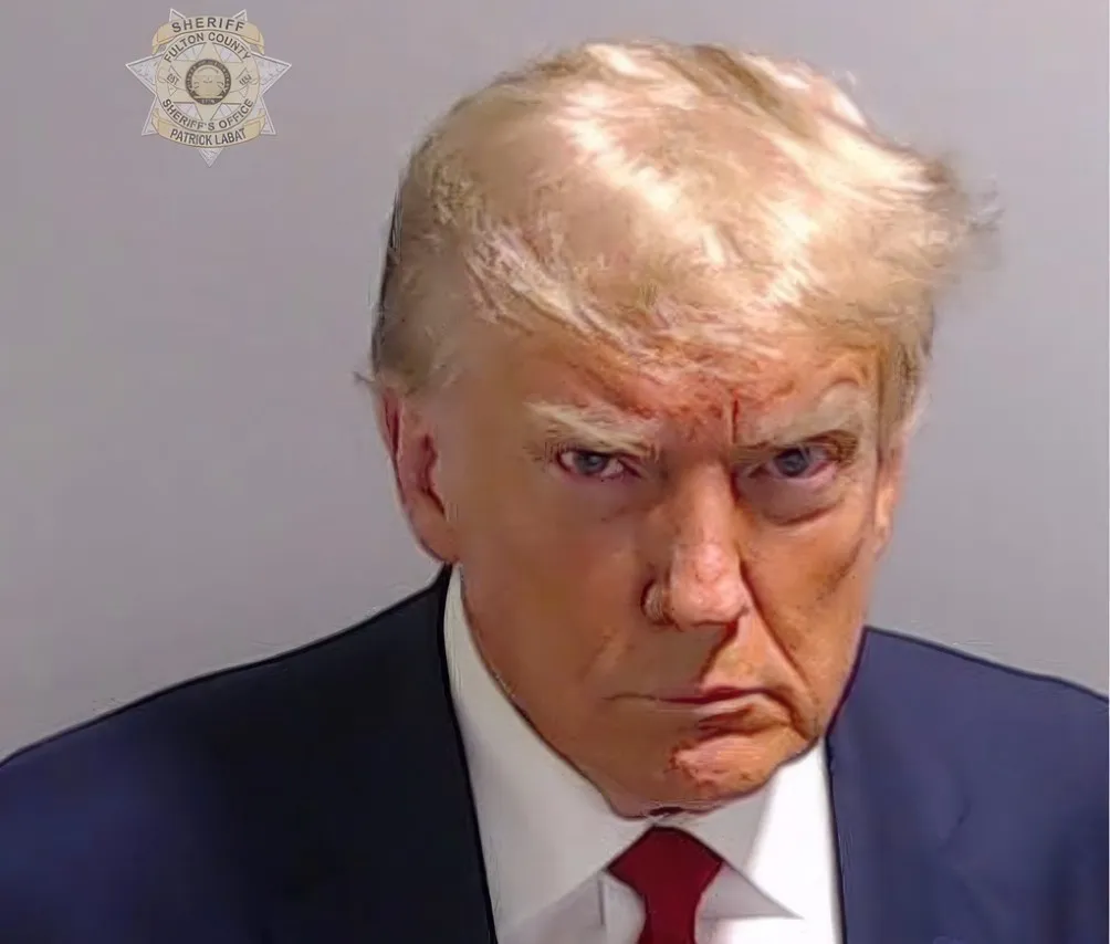 Foto de Donald Trump detenido