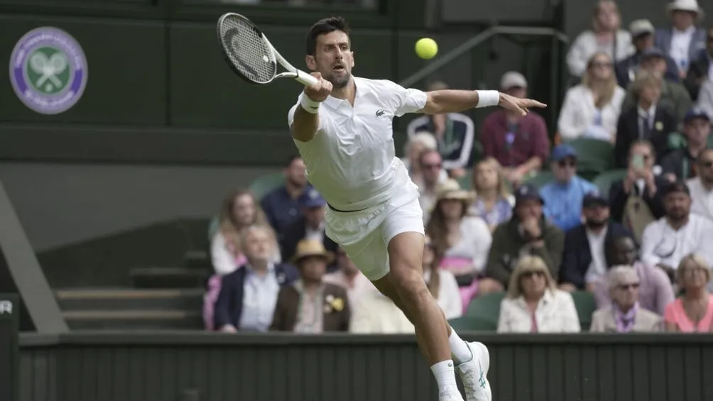 Djokovic durante Wimbledon