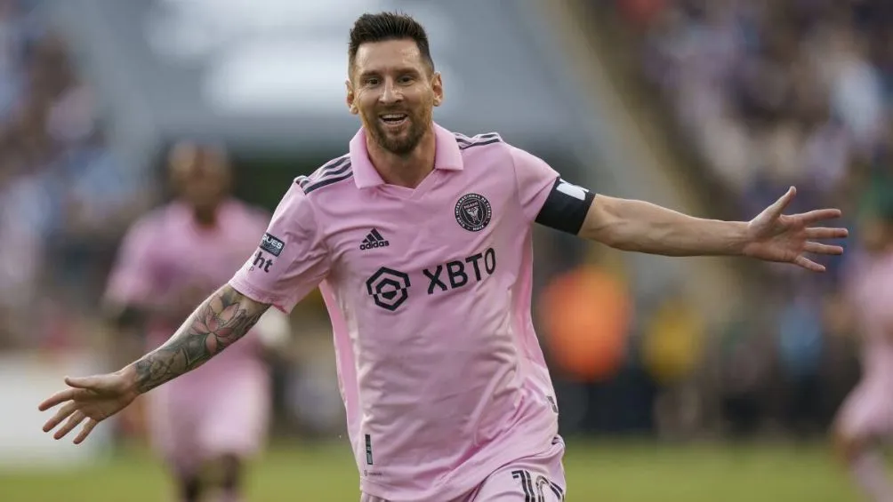 El argentino celebra un gol con el Inter Miami
