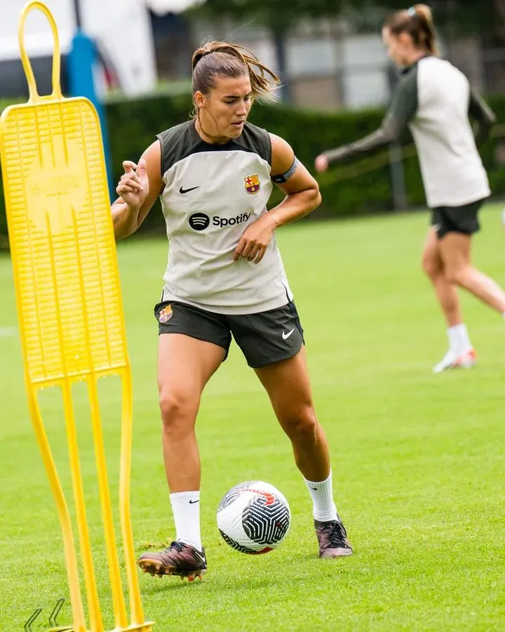 Barcelona entrenando en México