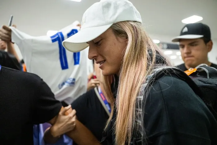 Alexia Putellas llegando a México