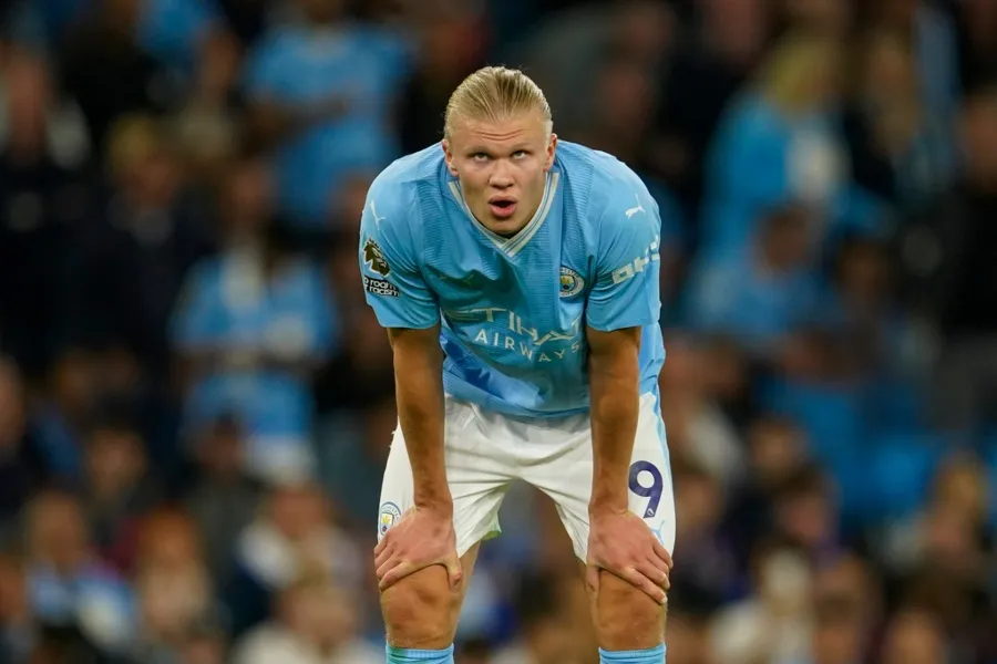 AP Erling Haaland, delantero del Manchester City